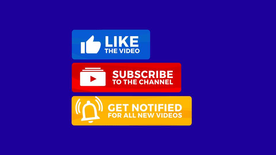 Subscribe Button Animations: 18 Like and Subscribe Animations for YouTube  Videos