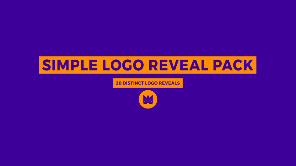 Simple Logo Reveal Template Pack - 20 Minimal Logo Animations