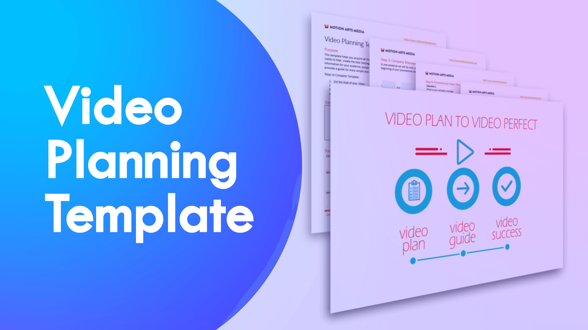 Video Plan To Video Perfect - Free Video Planning Template