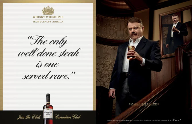 Canadian Club Whisky - Steak