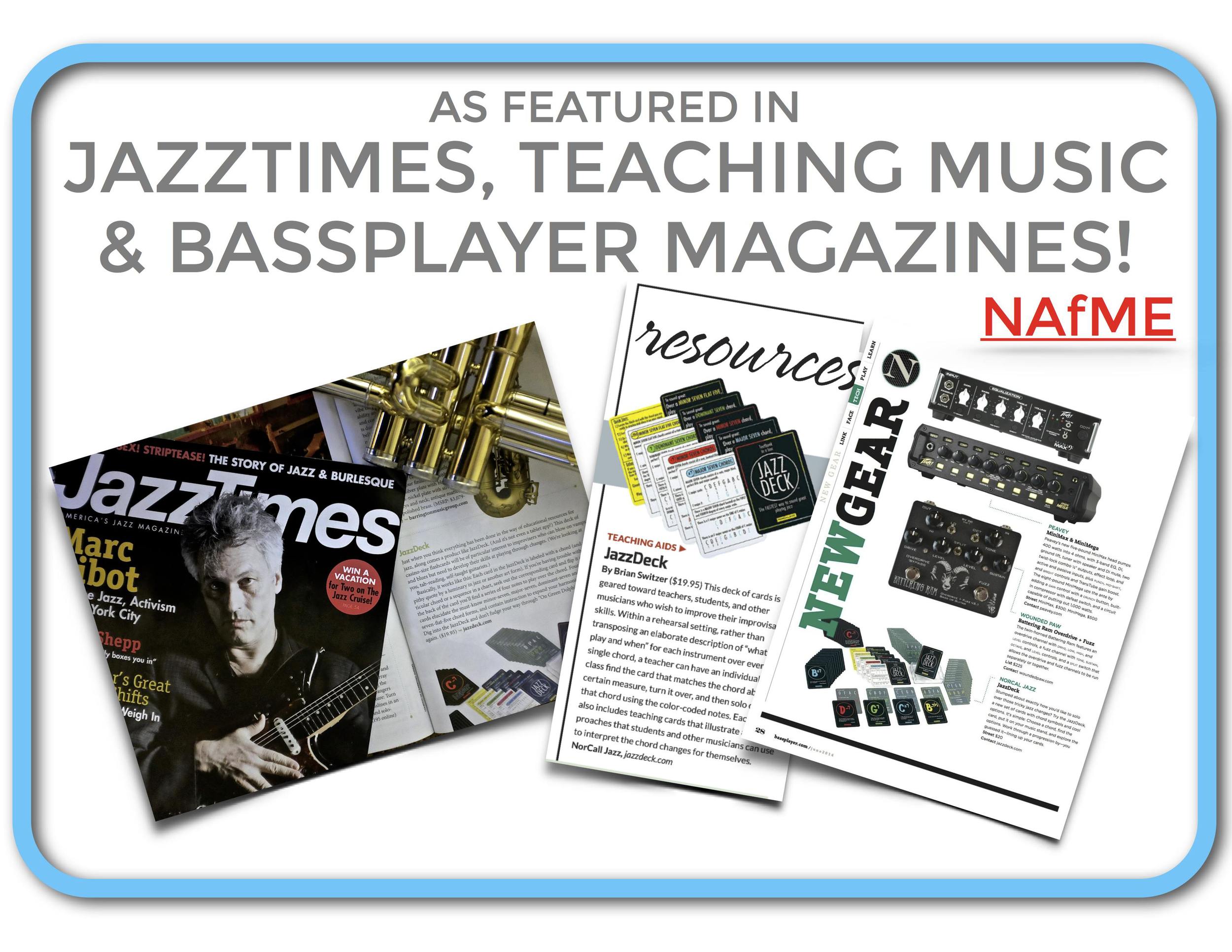 JazzTimes, Teaching Music and BassPlayer Magazines Feature JazzDeck as a Jazz Improvisation Tool!