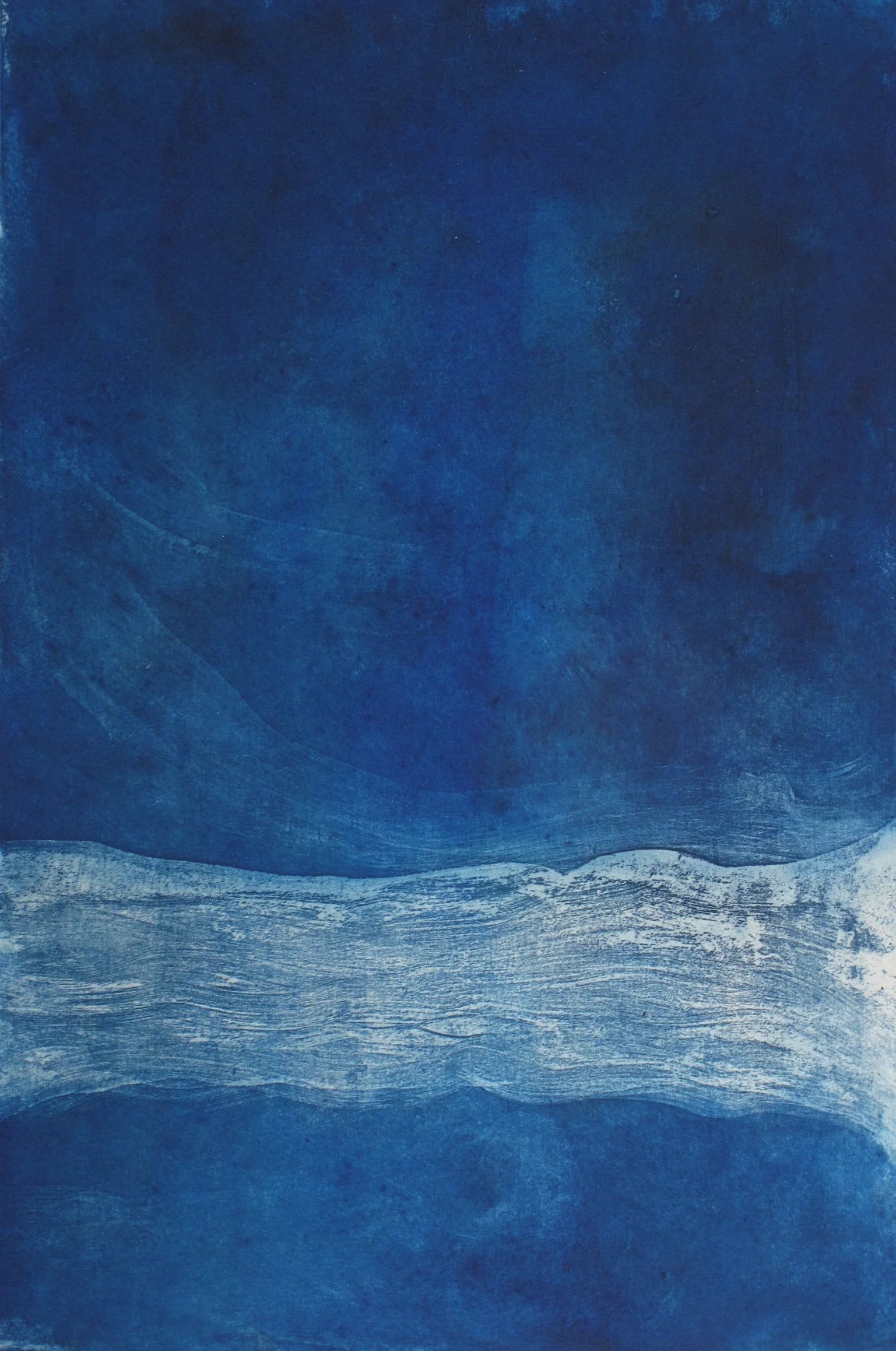Blue Suite III Etching by Gina McDonald