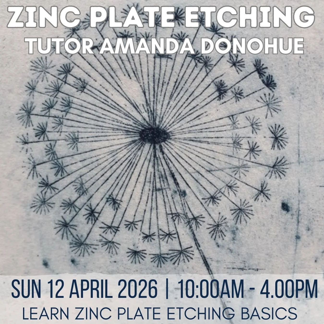 Zinc Plate Etching Workshop with Amanda Donohue