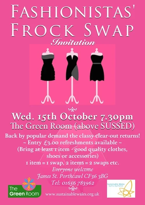 Fashionistas' Frock Swap Wed. 15th Oct
