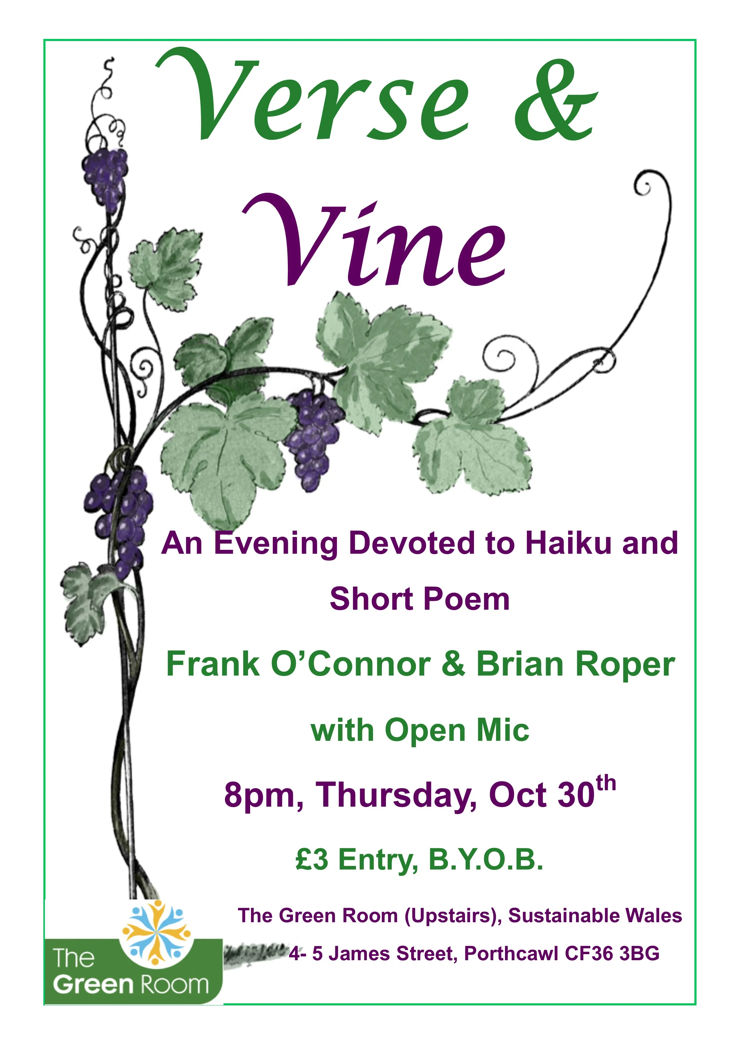 Verse & Vine - Haiku & Open Mic
