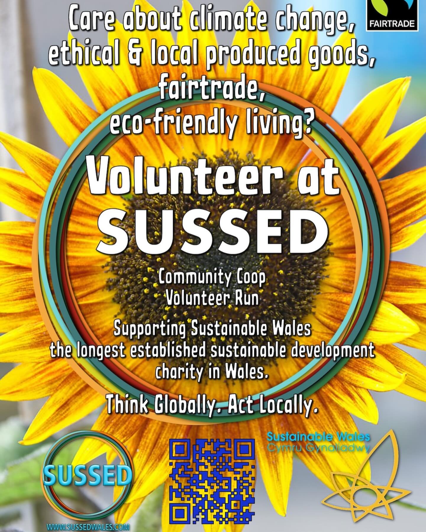 Volunteers wanted to help on the counter at SUSSED pop in if you’re interested