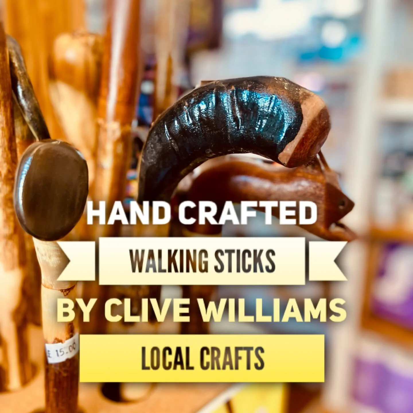 Hand made unique walking sticks