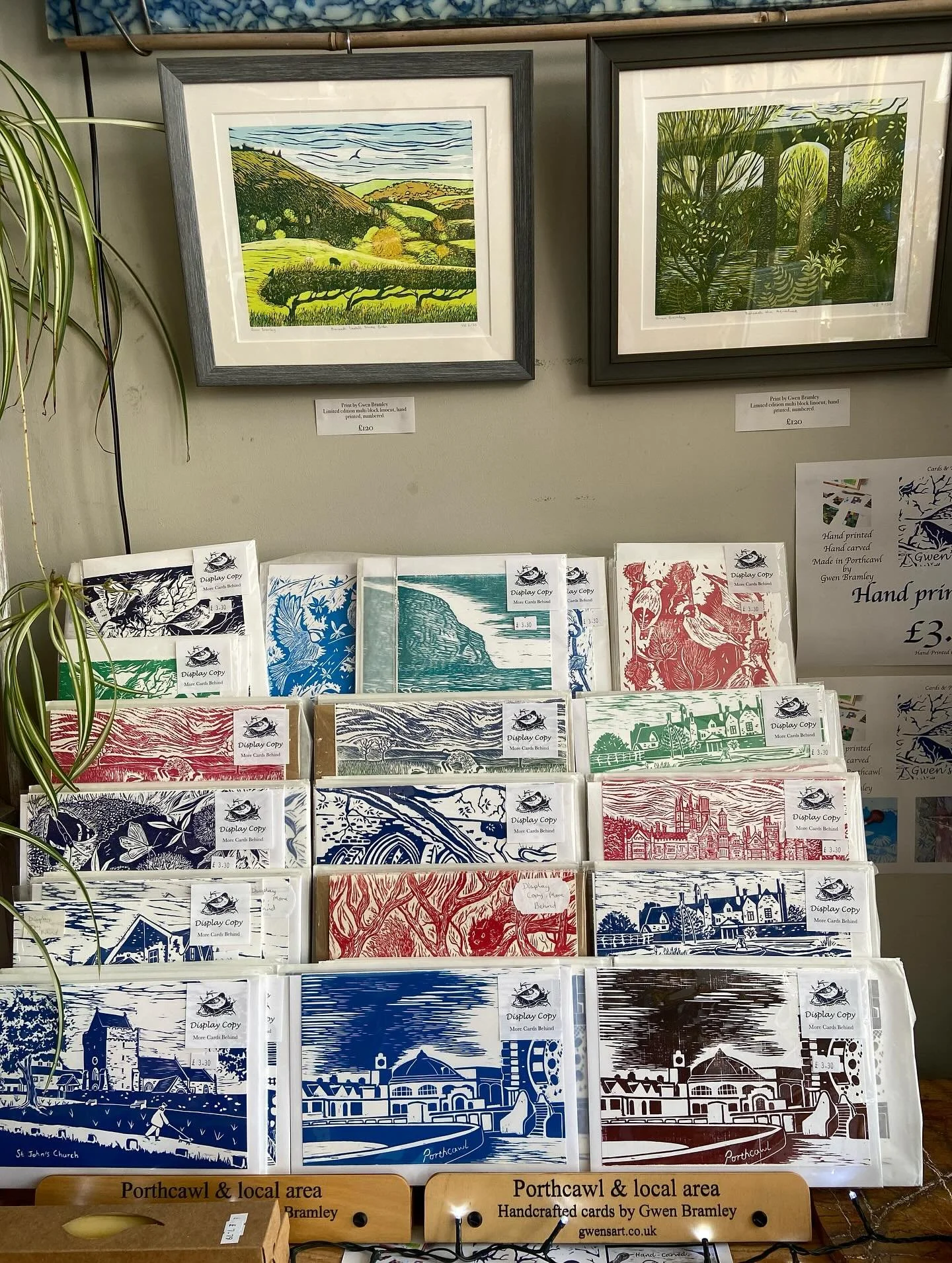 Hand printed cards and prints from @gwenbramleyart