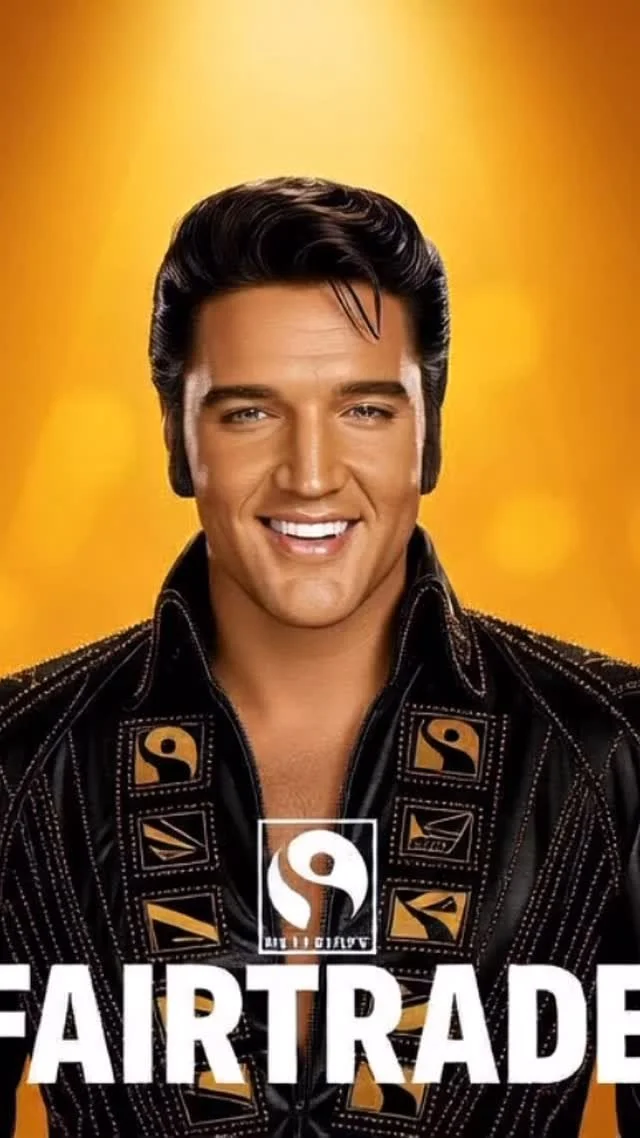 #elvis Fairtrade Elvis welcomes you to #porthcawl !