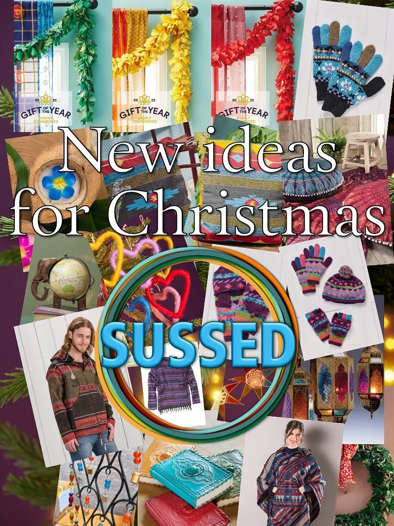 New Christmas decorations #handmade call in and see the range of #fairtrade items.