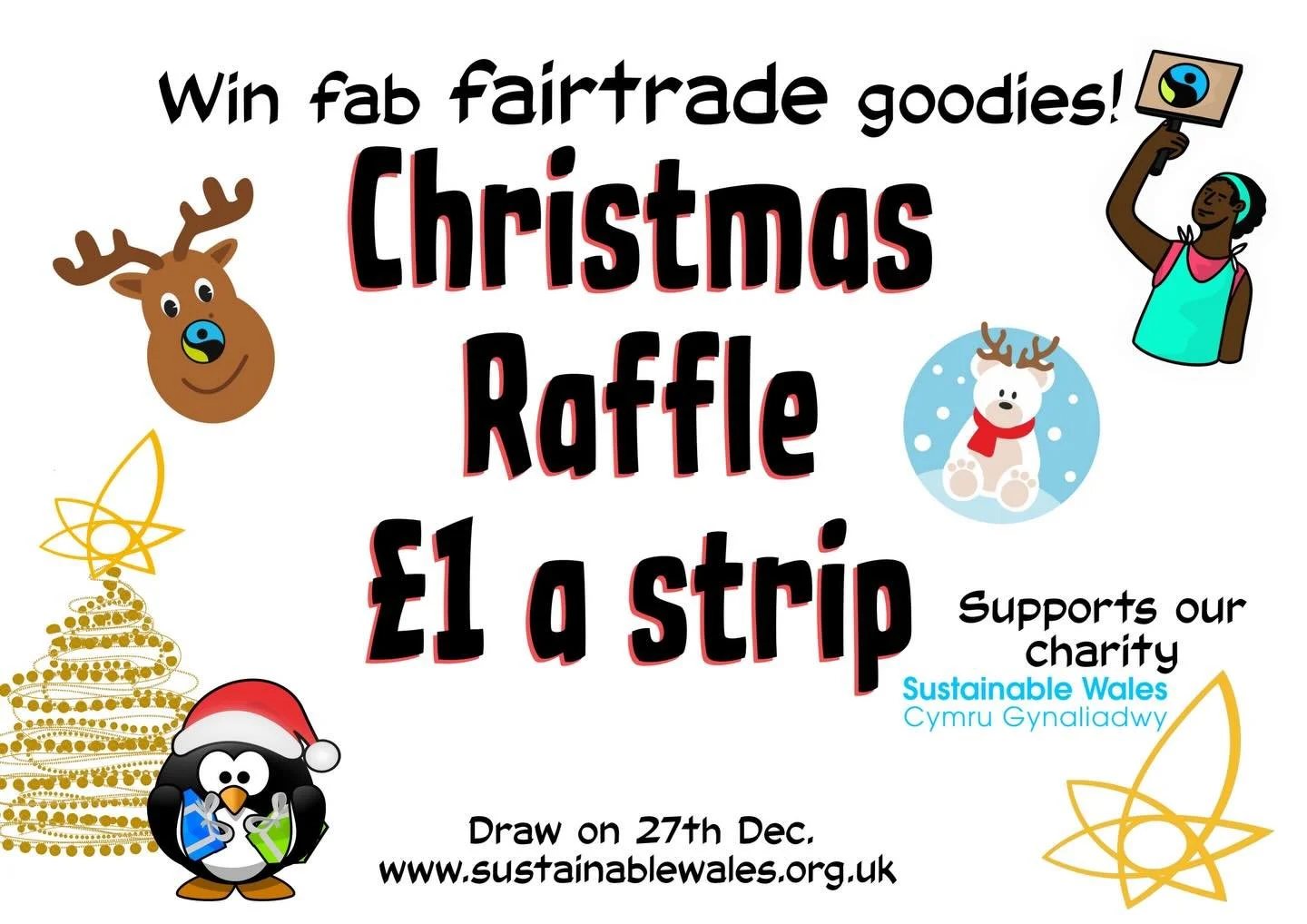 Our fundraising Christmas fair trade raffle has started. Pop in and buy a ticket!