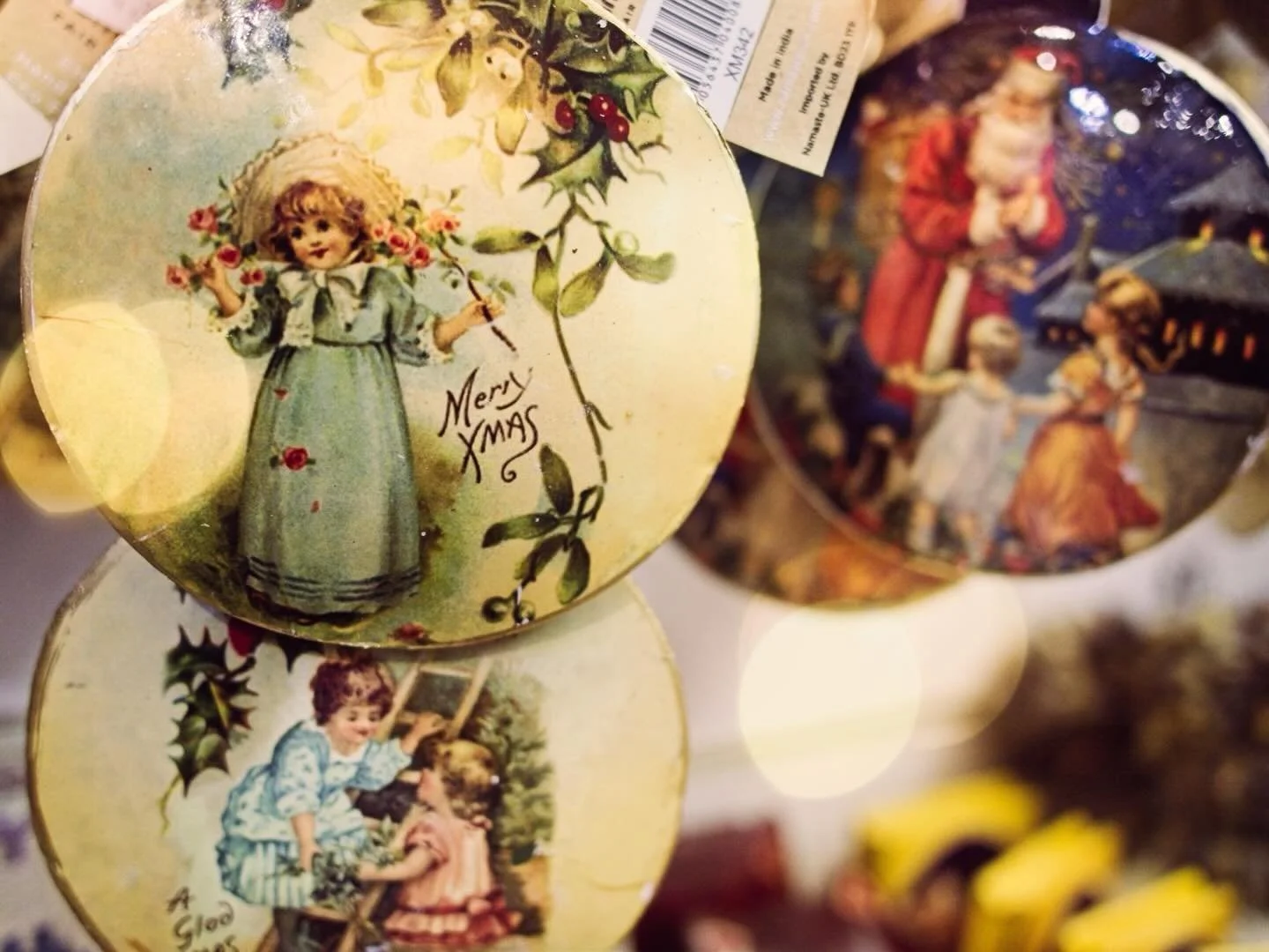 Handmade vintage decorations #fairtrade