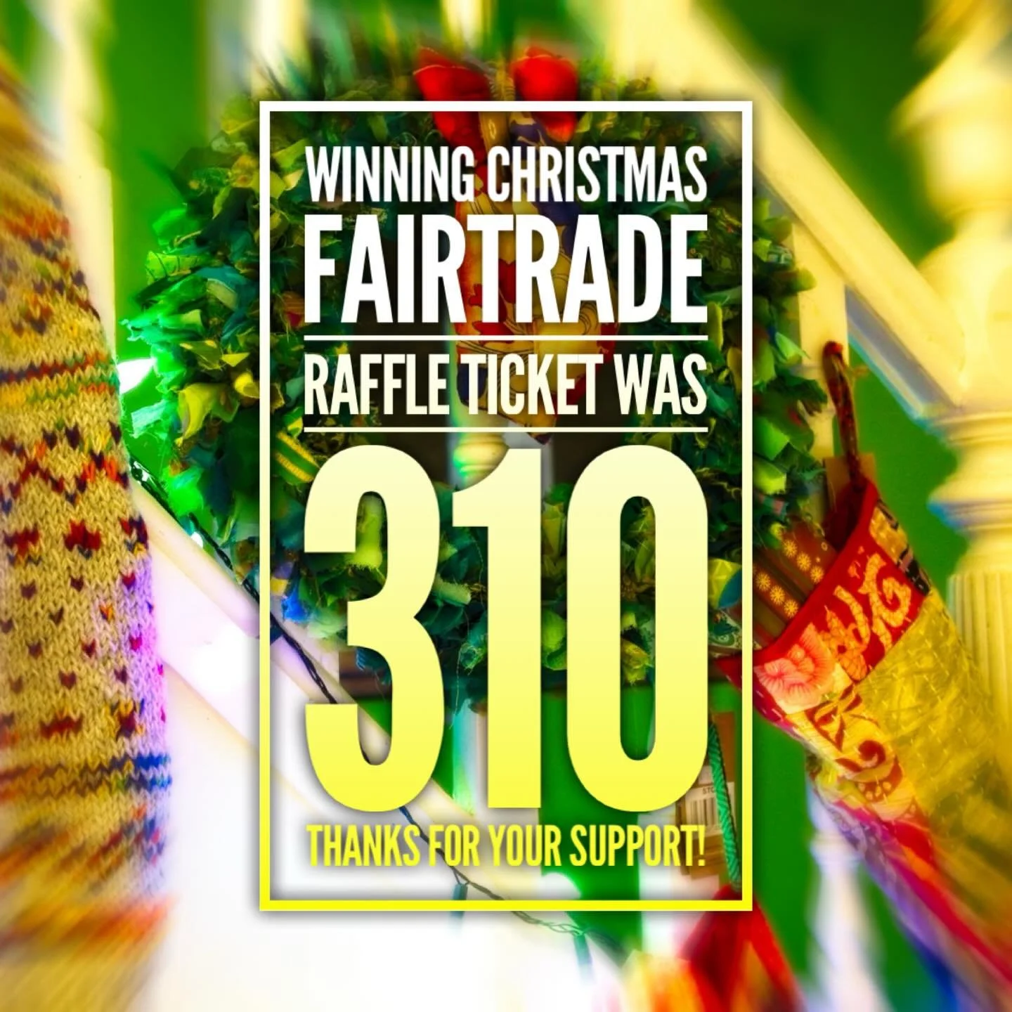 Congratulations to the winner who has been notified. #fairtrade