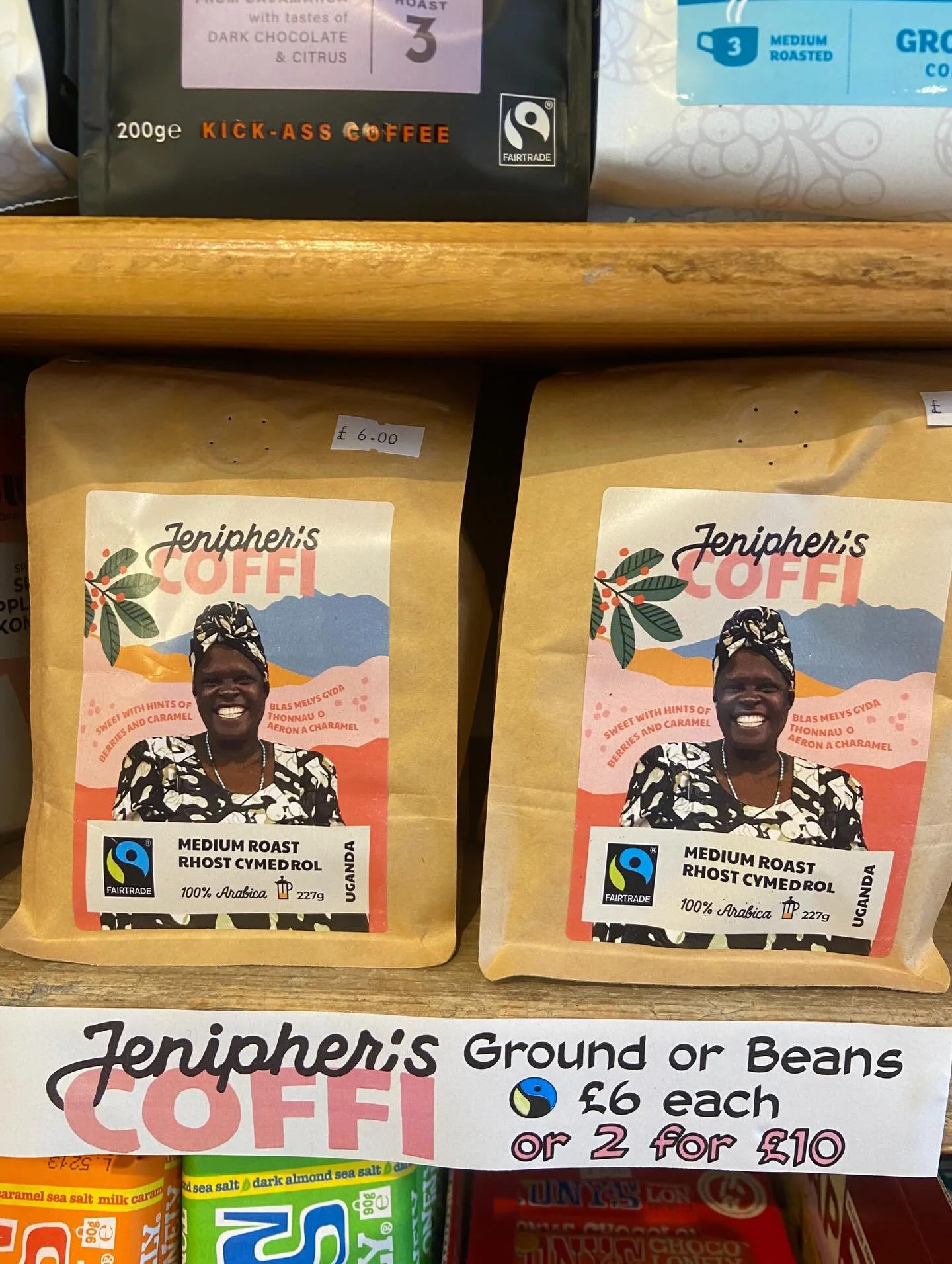 Jenipher&rsquo;s Coffi back in stock! Roasted in Bridgend by Ferraris #fairtrade