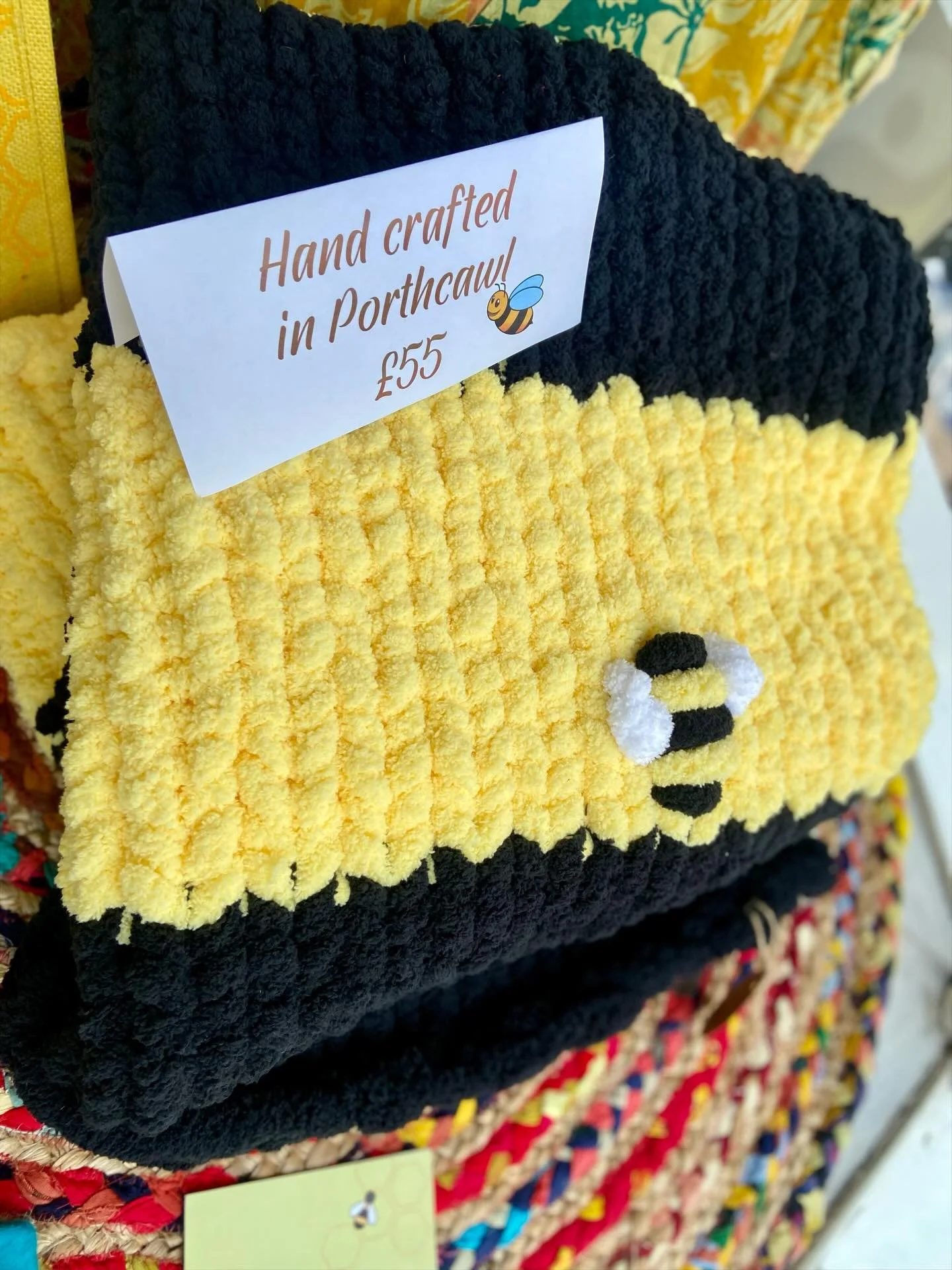 New locally made by Emma - knitted large throws super soft