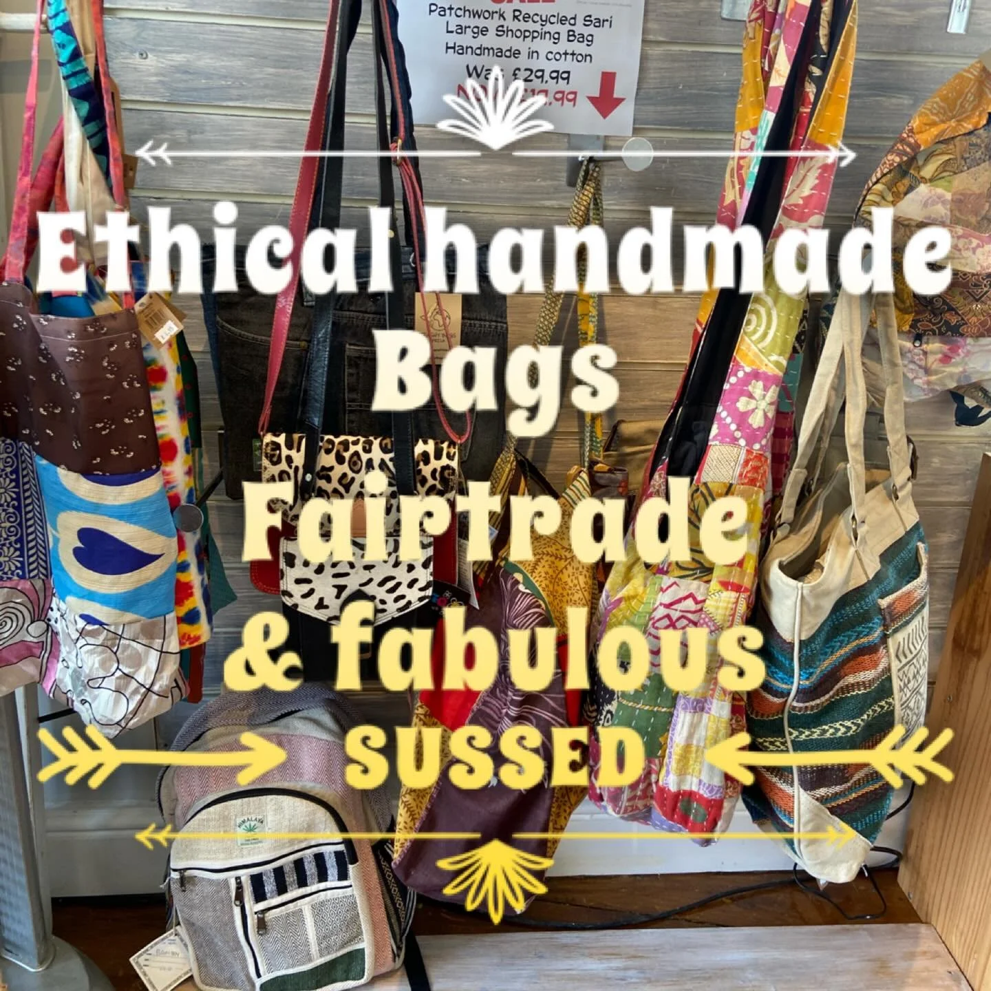 Ethical handmade bags fair trade at SUSSED