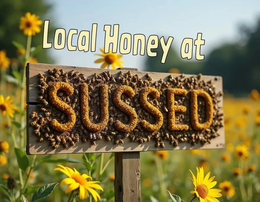 Local honey at SUSSED also Ukrainian 🍯
