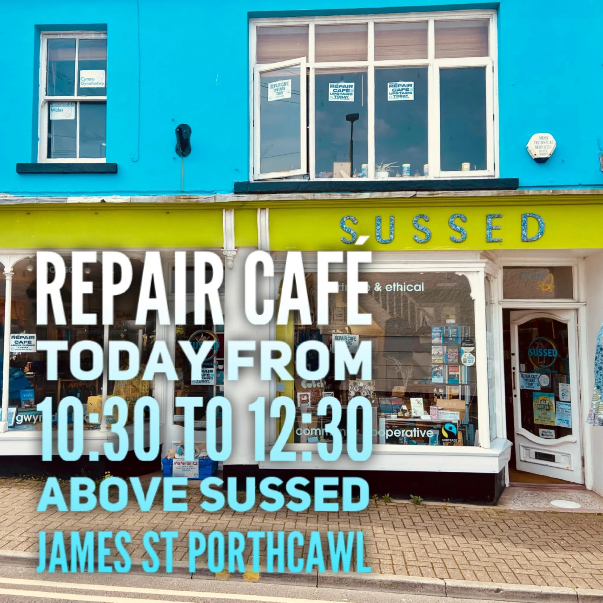 repair caf&eacute; today Saturday from 10:30 am