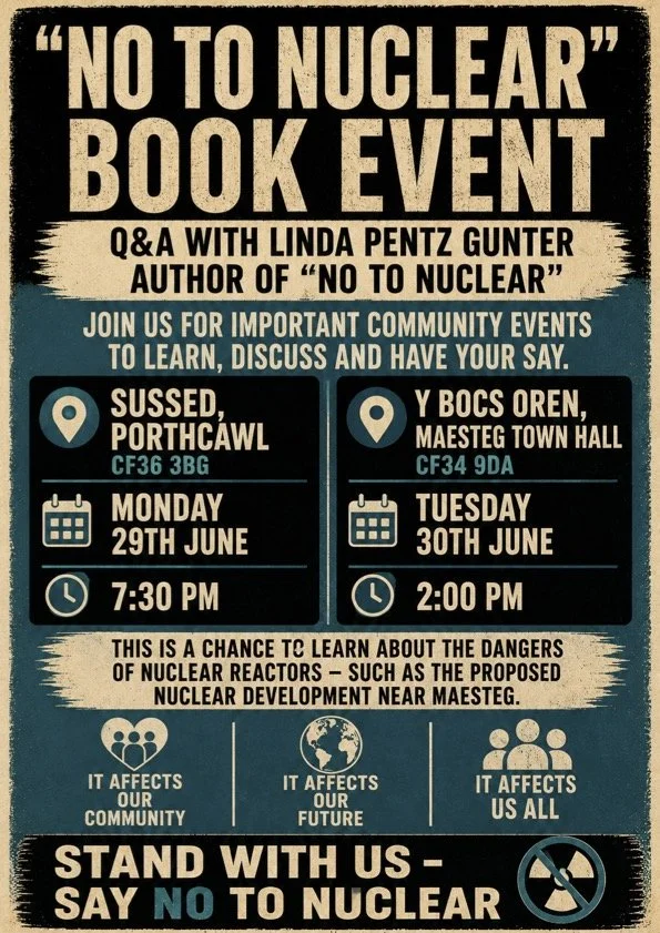 No to Nuclear Book Event poster