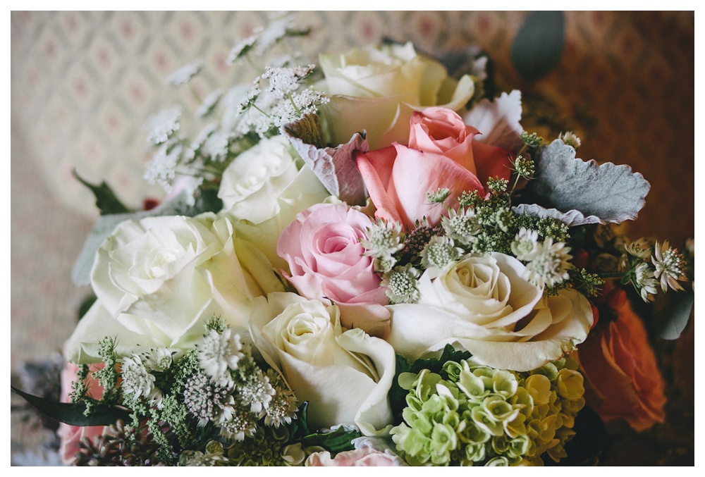 Bridal bouquet by By The Bunch at the Briars.