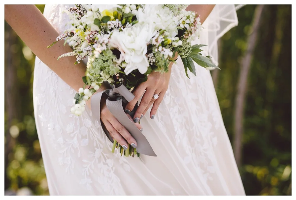 unique manicure and bouquet at Brickworks Toronto