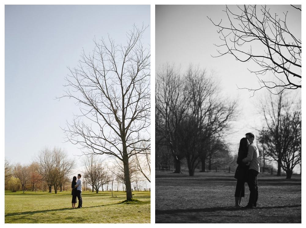 Capture the memory of this engagement photo shoot under the trees of Scarborough Bluffs and look forward to the wedding day. 
