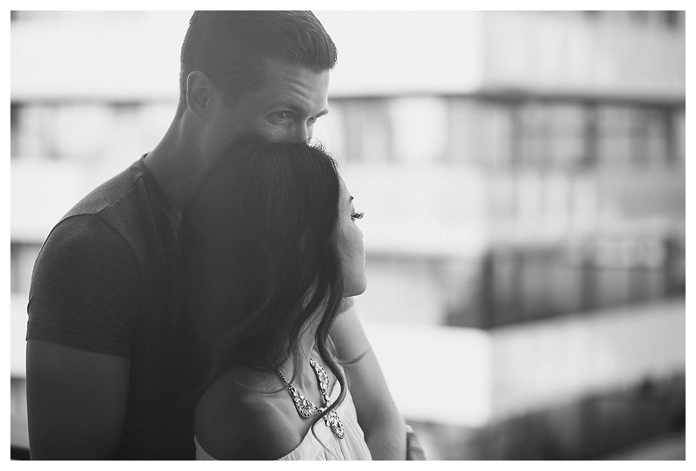 Looking forward to a life together, the engagement photos capture the hope of their love. 