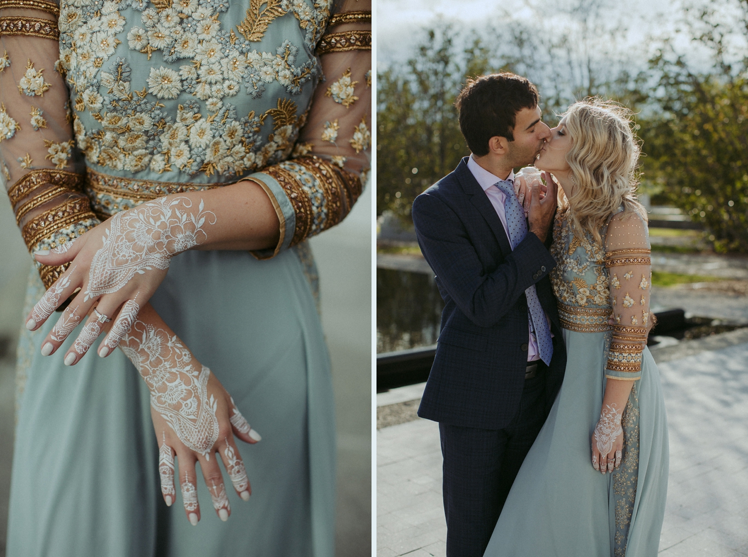 Engagement photos at Aga Khan Museum in Toronto.