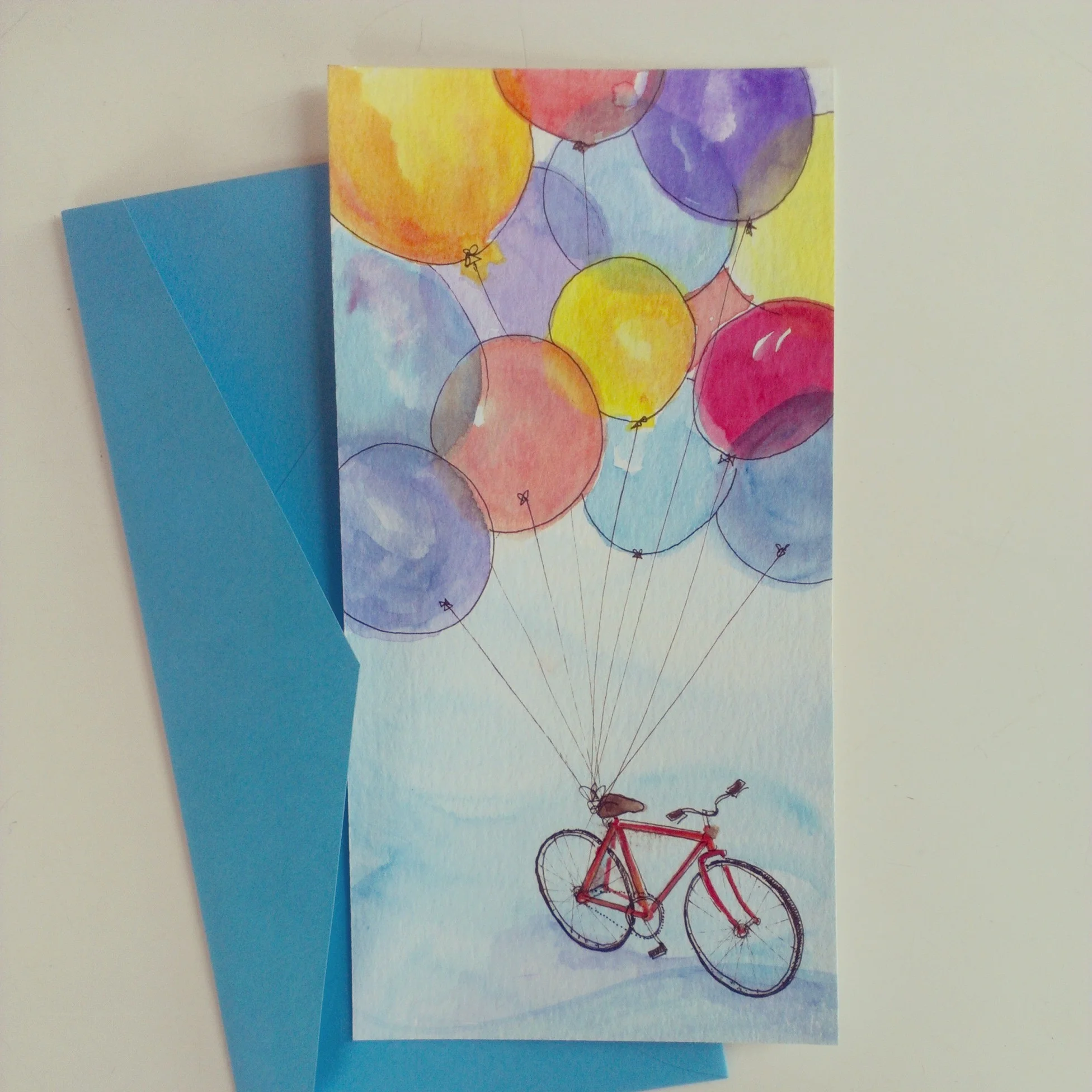 Bicycle and Balloons
