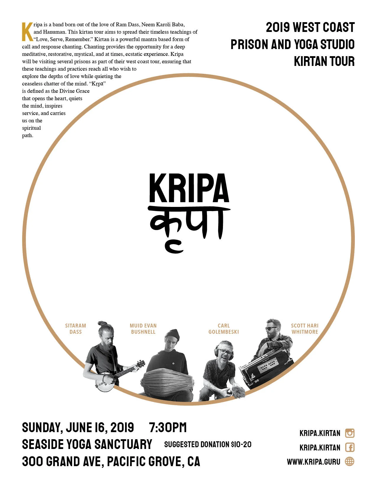 Kripa Band Tour Flyer