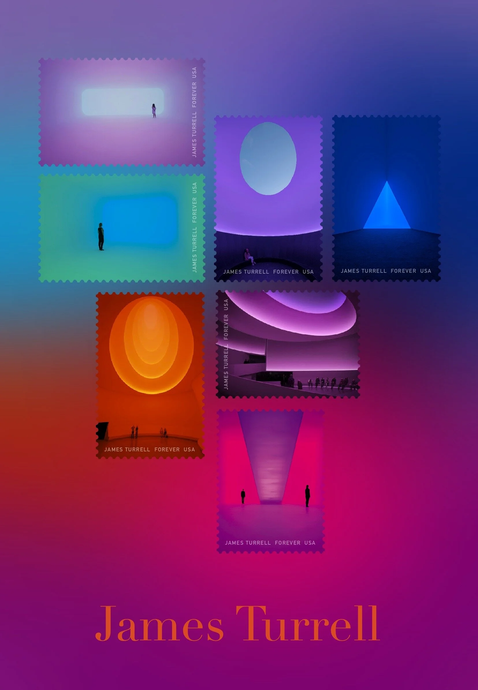 James Turrell Postage Stamps (Concept)