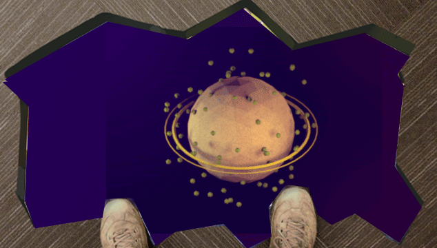 Storytelling: Having a WOW moment at the end where the user broke through the ground and was “looking into another world” was to to leave an impression on them.