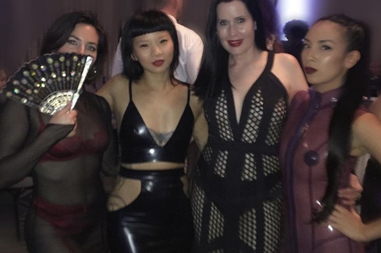 From left to right: Me, Dia Dynasty, Simone Justice, and Lucy Sweetkill