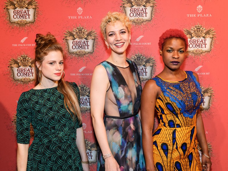  With  Mary Spencer Knapp  and  Lulu Fall , opening night of “Natasha, Pierre, and the Great Comet of 1812” 