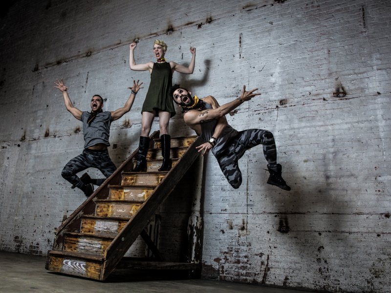  With  Blaine Krauss  and  Brandt Martinez , publicity still for “Natasha, Pierre, and the Great Comet of 1812” 