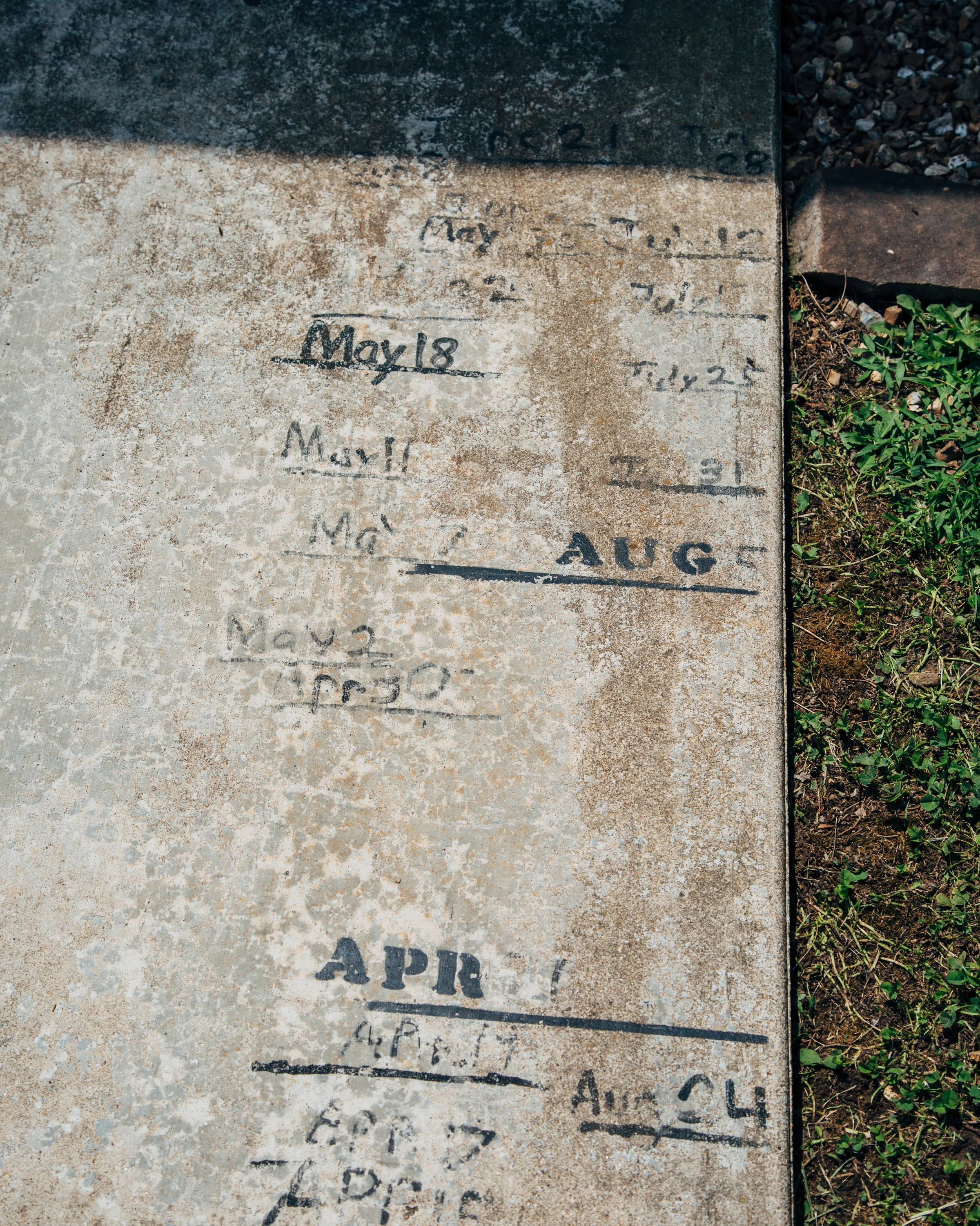 jonathan measures where the shadow from the roof of the garage hits the driveway at noon throughout the year. 