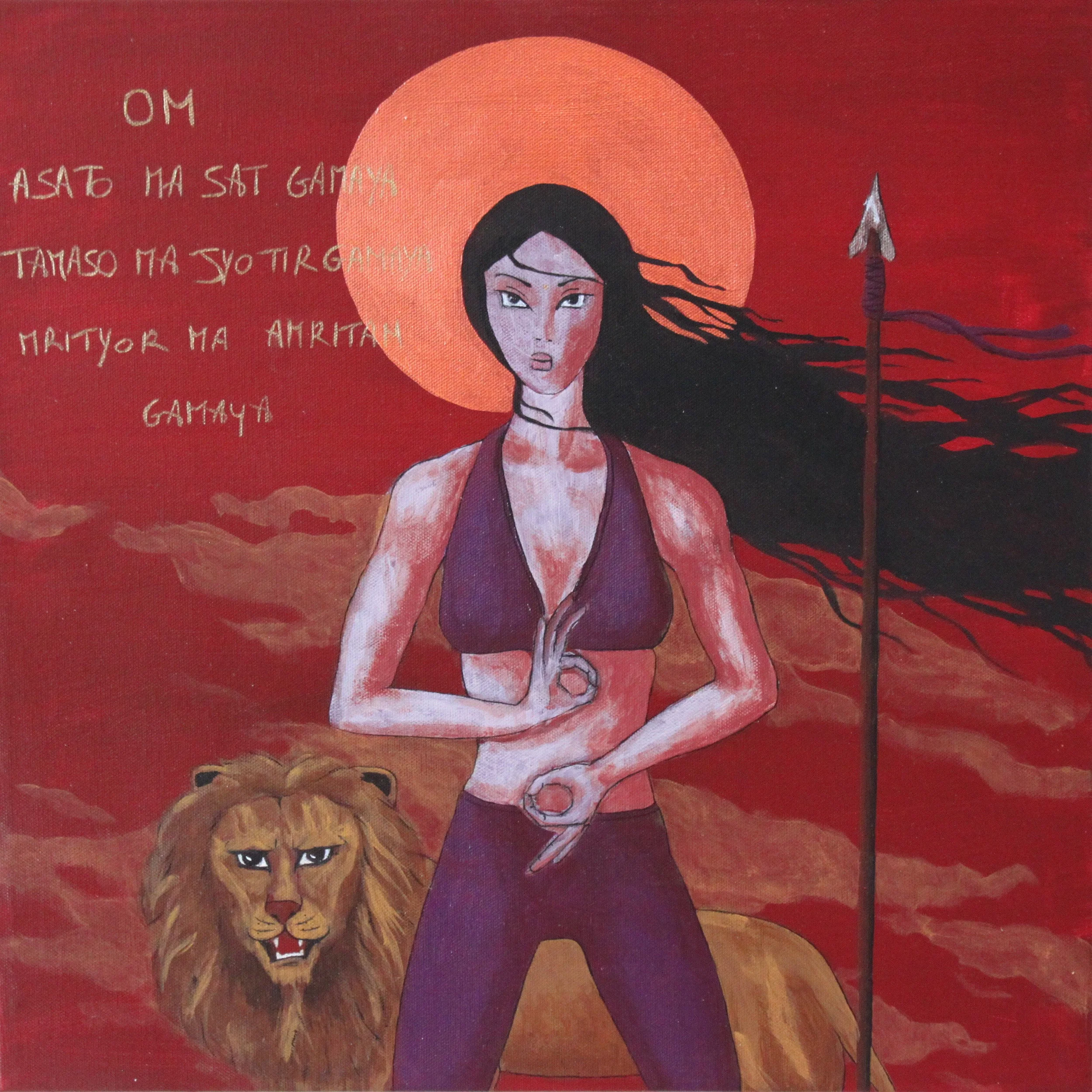 Warrior Goddess 18x18 in.