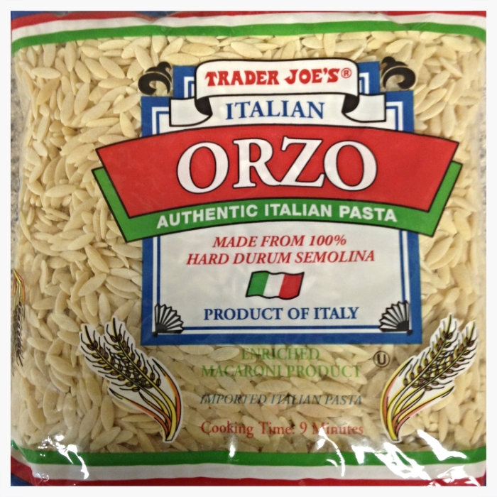 Orzo Pasta. Trader Joe's sells a package for $.99! Can't beat that.