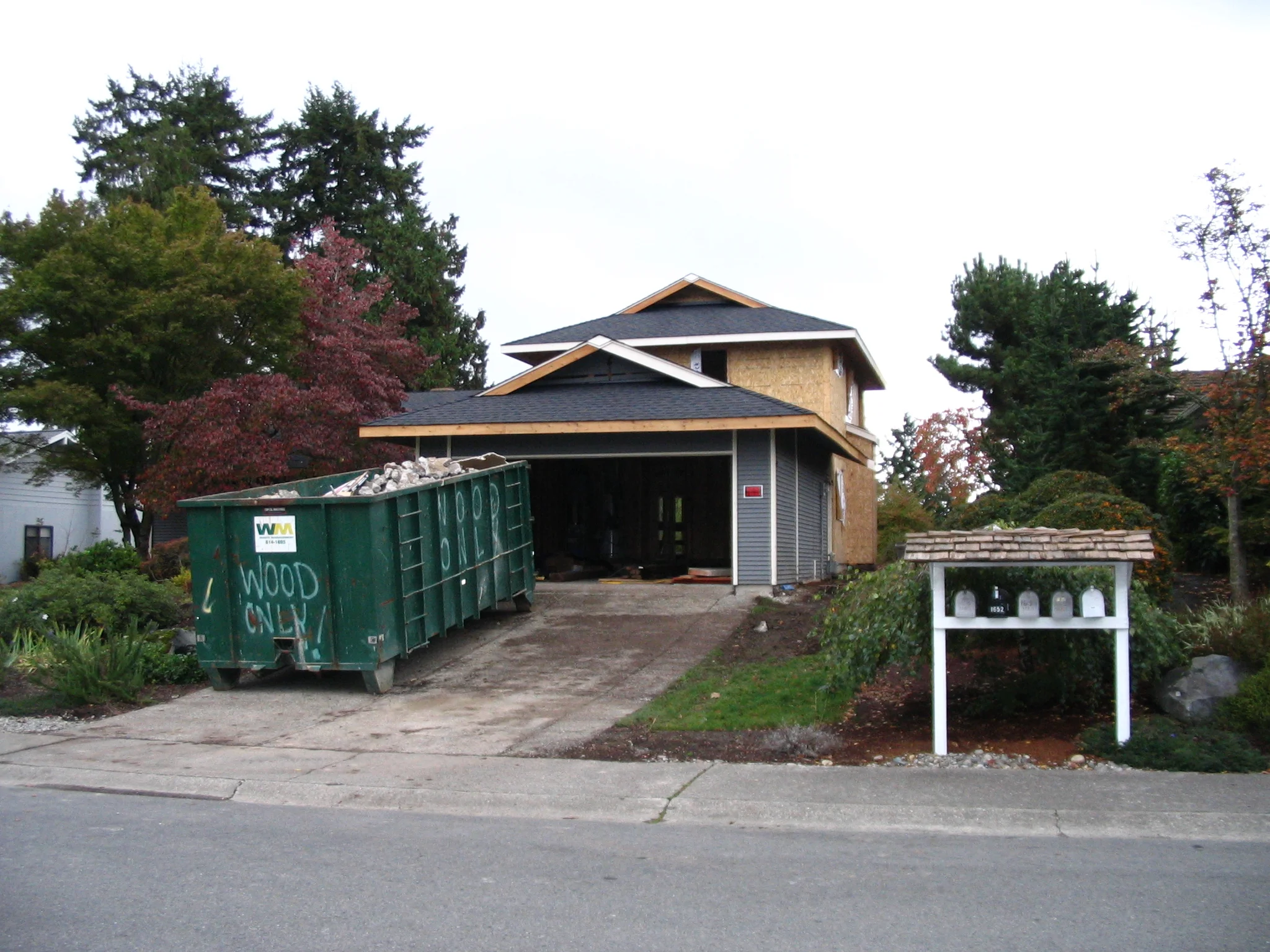 Front of House, During Construction