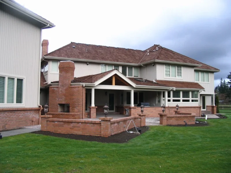 Rear Patio, Completed