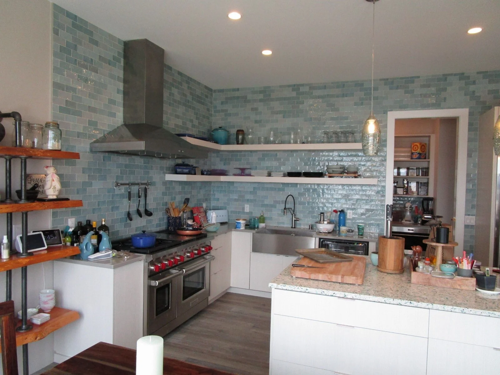 Kitchen on the main level.