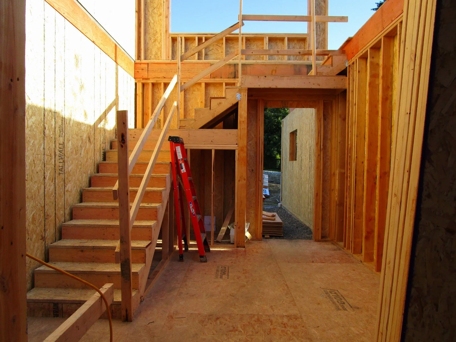 Main stairway taking shape.