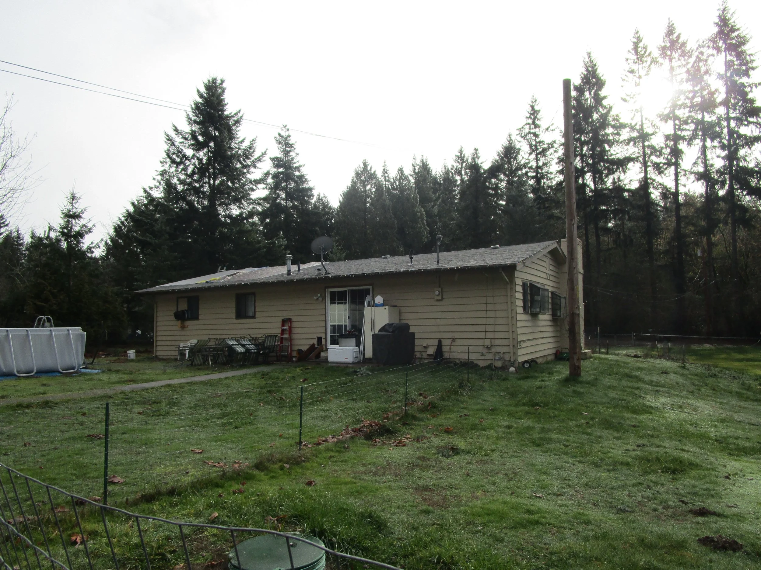 Original house, prior to work.