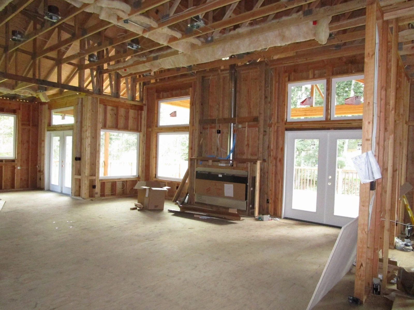 Main Great Room area taking shape.