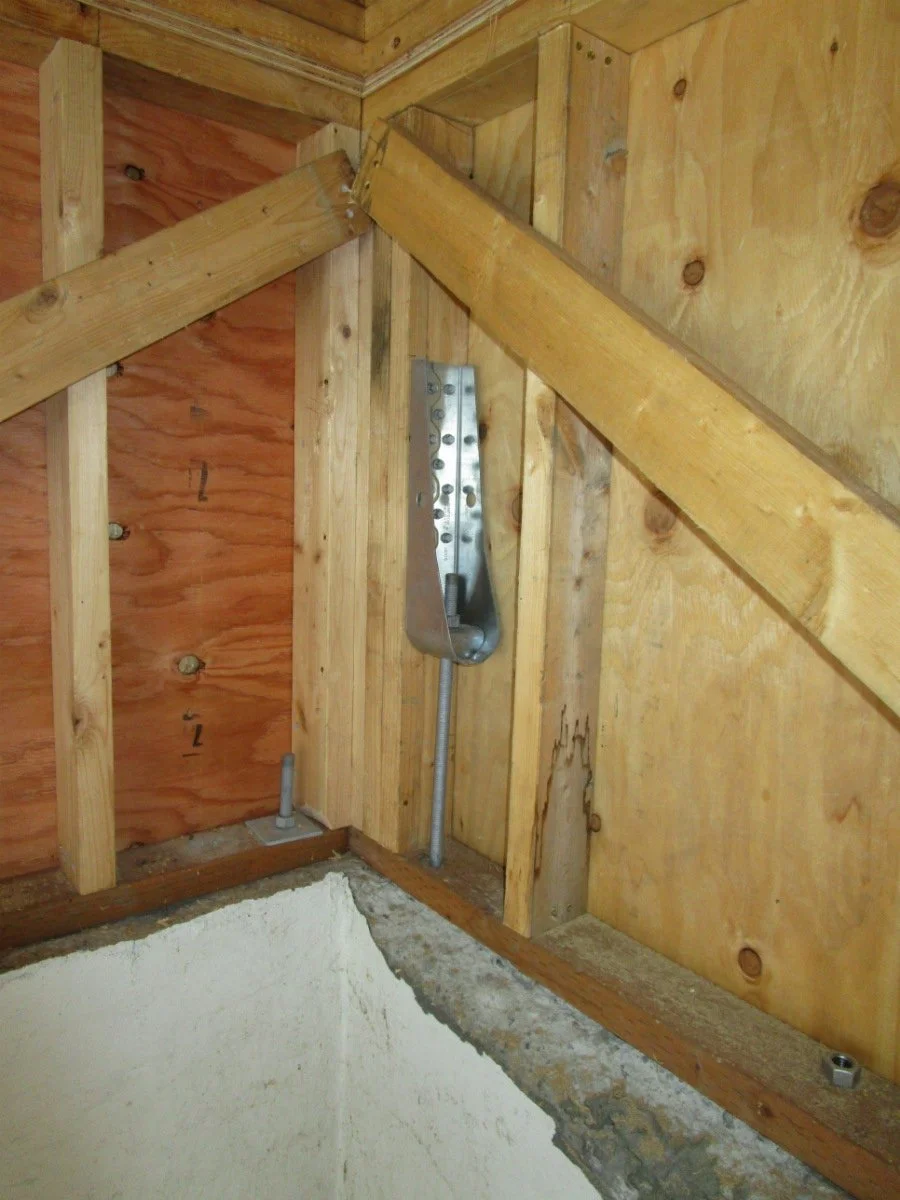 The basement received a lot of seismic upgrades.