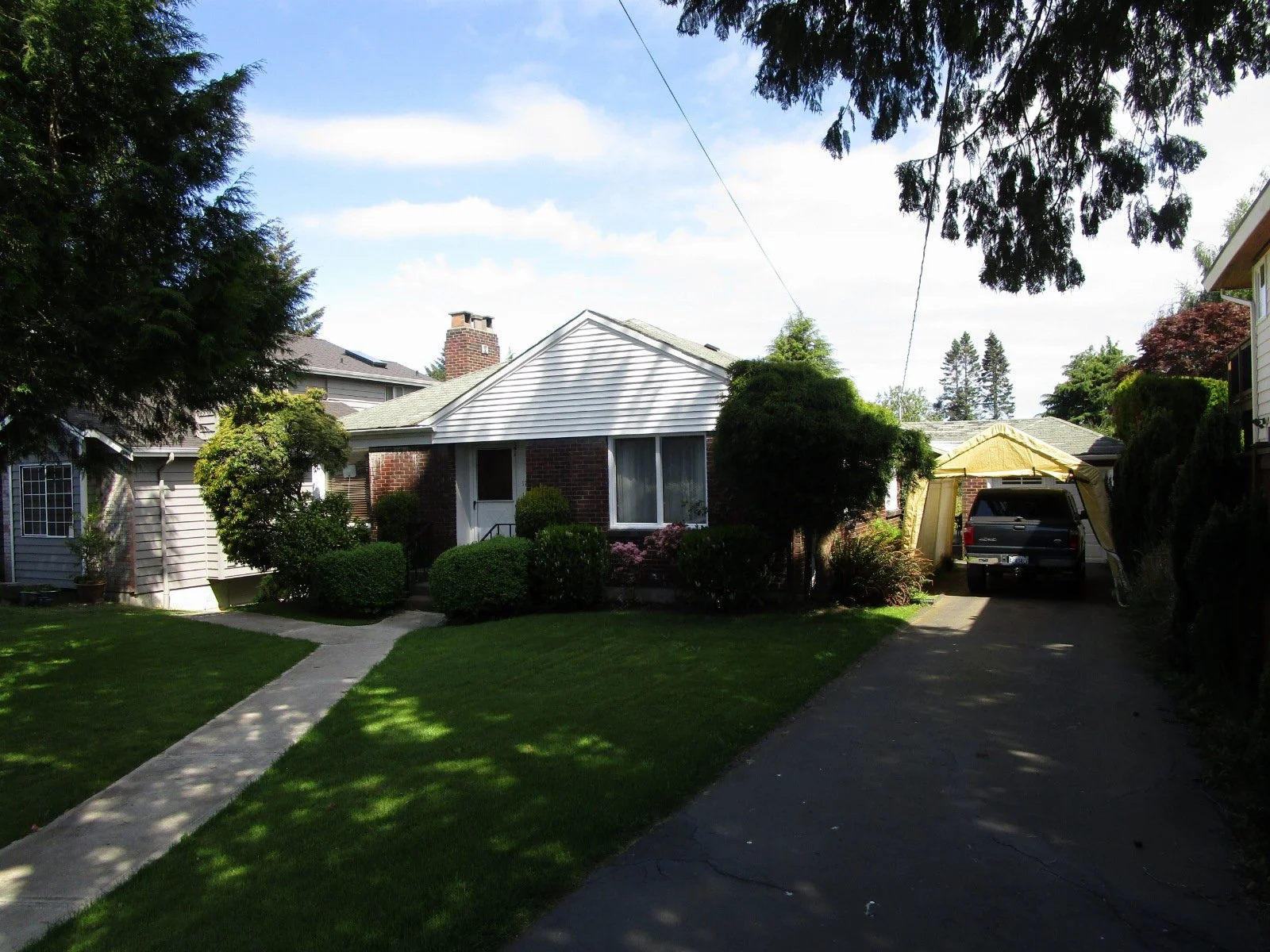 Original house, before work of adding the new second floor.