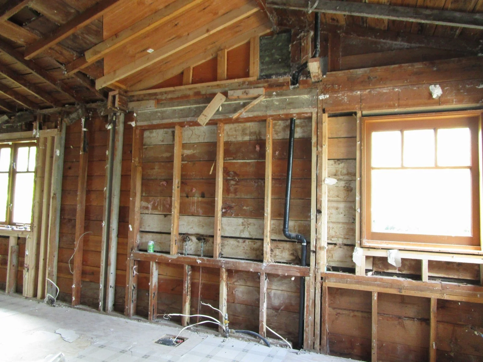 Over the years you can see how much work went on during previous remodels and additions.