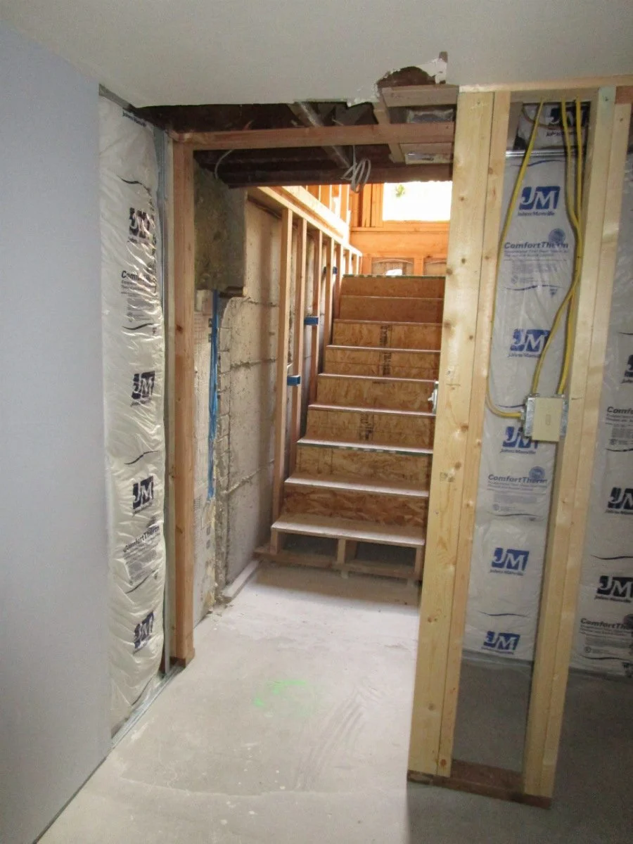 Stair from the basement end.