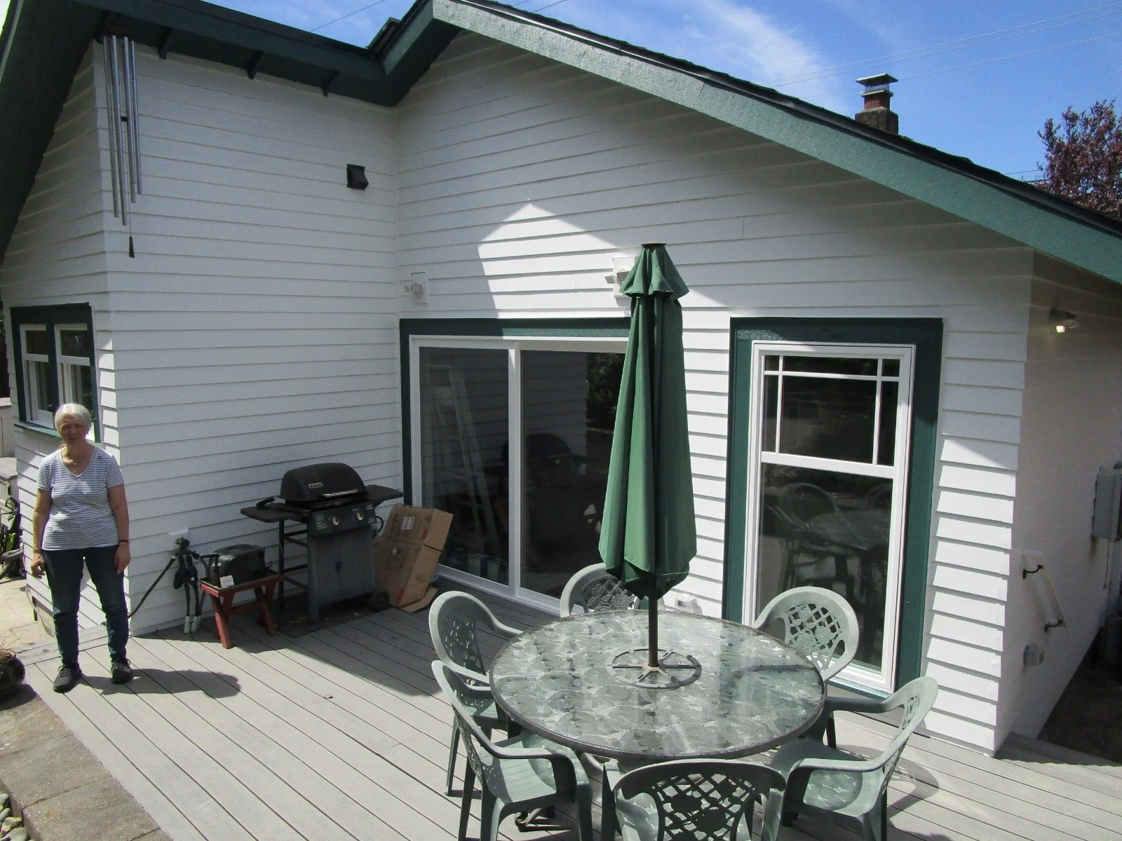 Addition mostly finished. Some interior finish work to do.