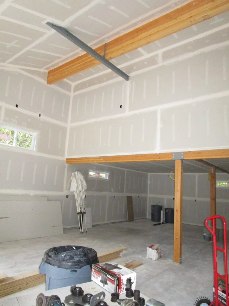 Area receiving sheetrock.